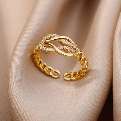 Bague Élégance Dorée – Éclat Intemporel