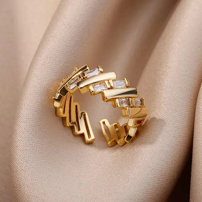 Bague Élégance Dorée – Éclat Intemporel