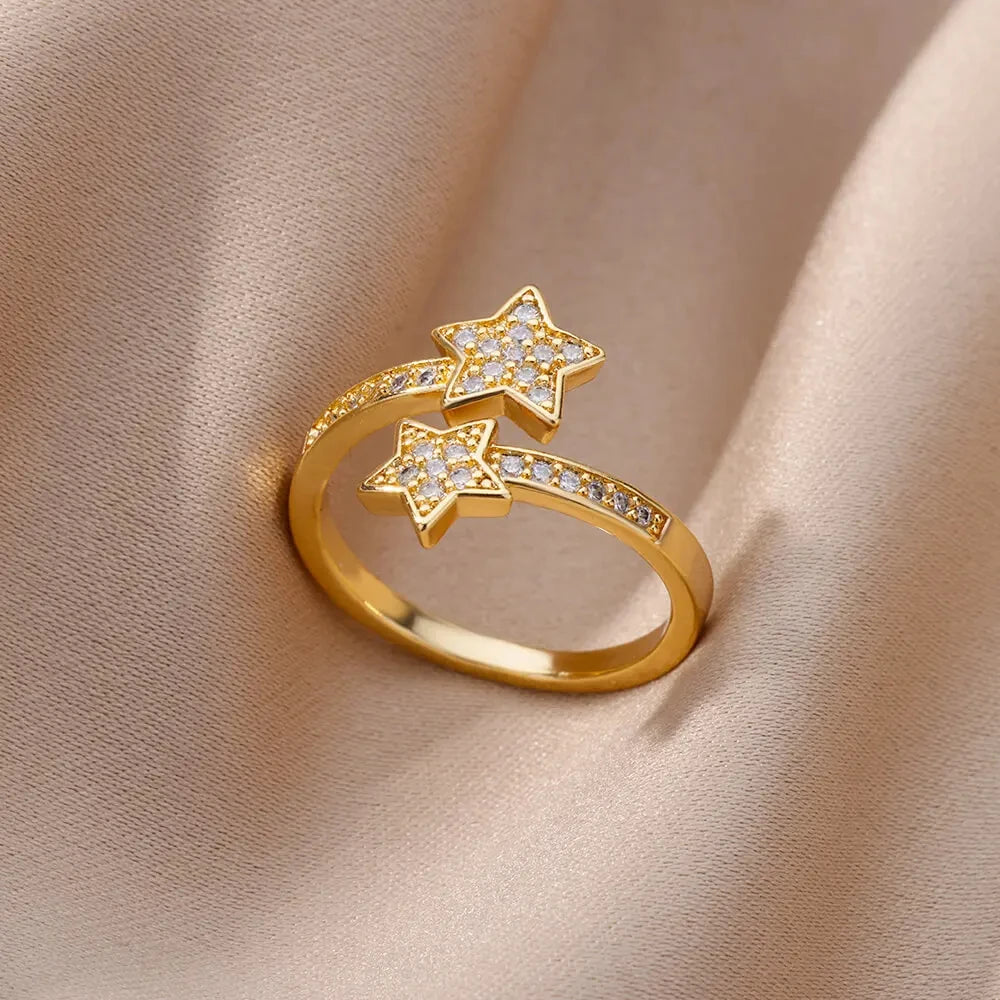 Bague Élégance Dorée – Éclat Intemporel
