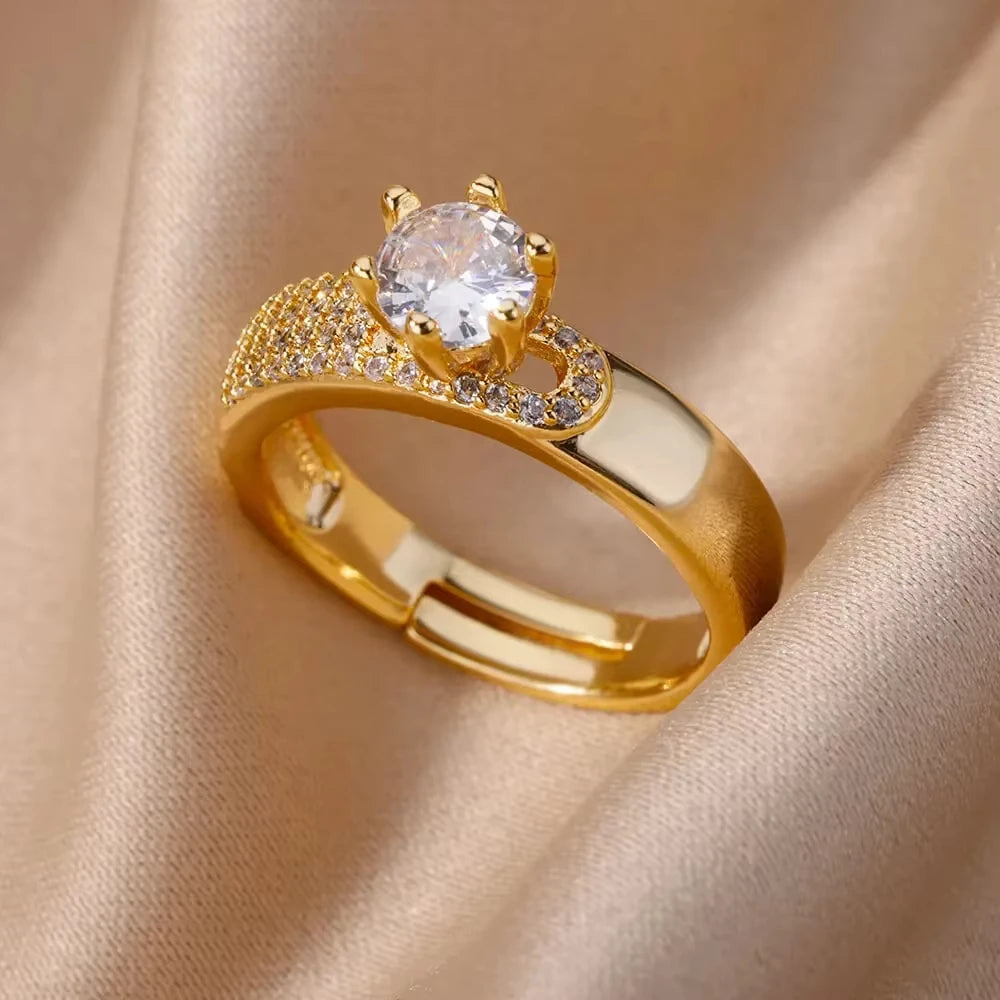 Bague Élégance Dorée – Éclat Intemporel