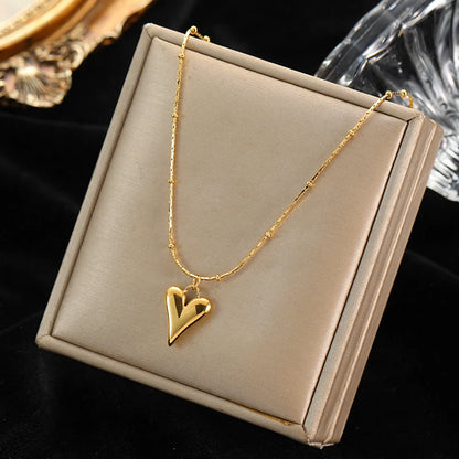 Parure de Bijoux "Cœur Sacré" – Acier Inoxydable