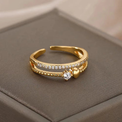 Bague Élégance Dorée – Éclat Intemporel