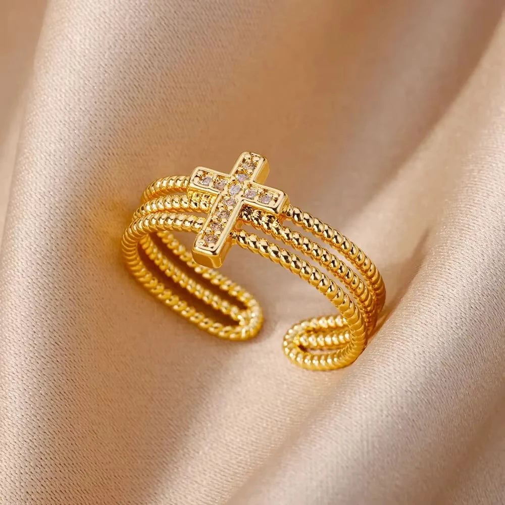 Bague Élégance Dorée – Éclat Intemporel
