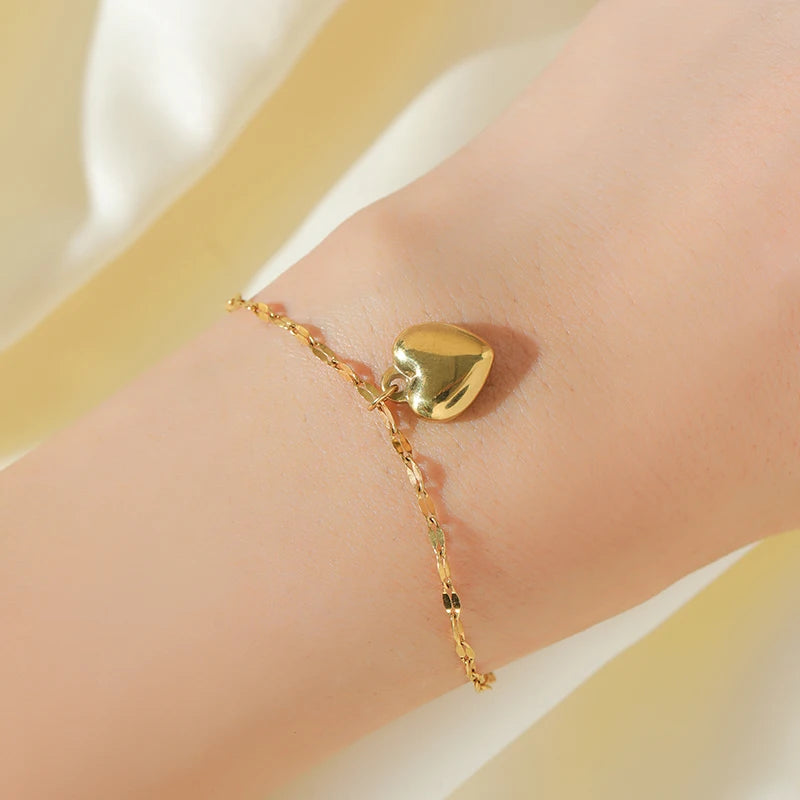 Parure de Bijoux "Cœur Sacré" – Acier Inoxydable