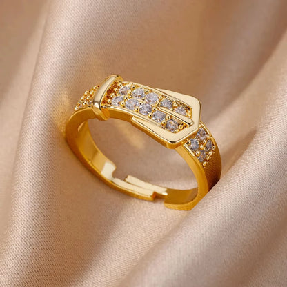 Bague Élégance Dorée – Éclat Intemporel