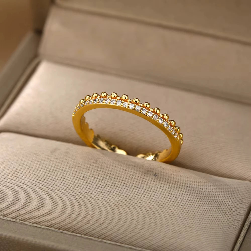 Bague Élégance Dorée – Éclat Intemporel